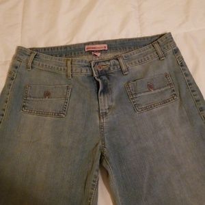 Low rise flare jeans